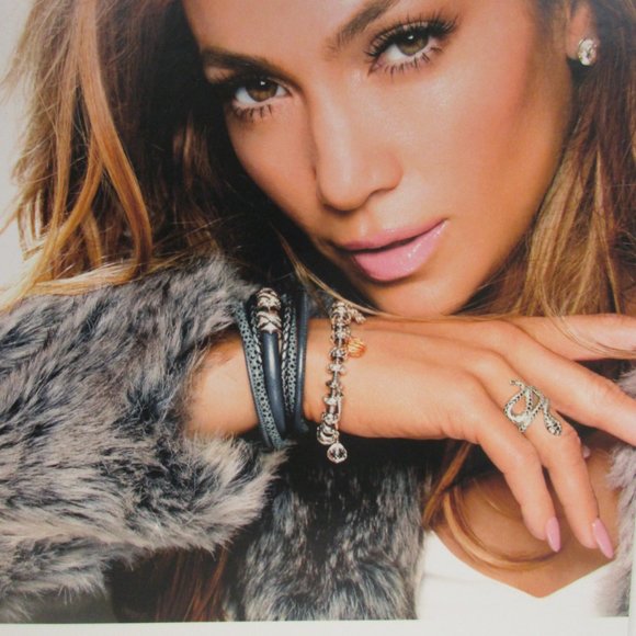 Endless Single Light Blue Silver Clasp Leather Bracelet By JLO 7 inch NEW A30 - Picture 2 of 2